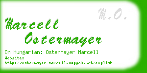 marcell ostermayer business card